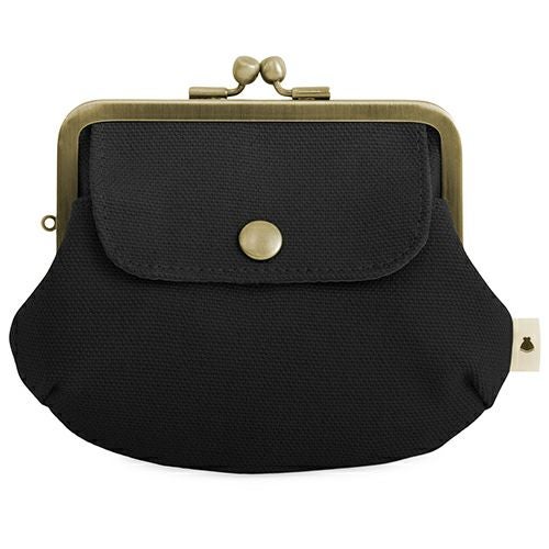 ポケット付き親子がま口財布【帆布・綿布（アソート）】