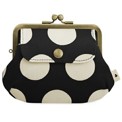 ポケット付き親子がま口財布【帆布・綿布（アソート）】