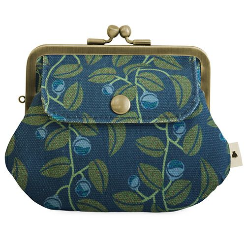 ポケット付き親子がま口財布【帆布・綿布（アソート）】