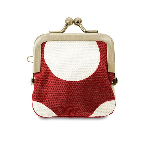 】寸ぱちがま口財布【帆布・唐草/水玉】