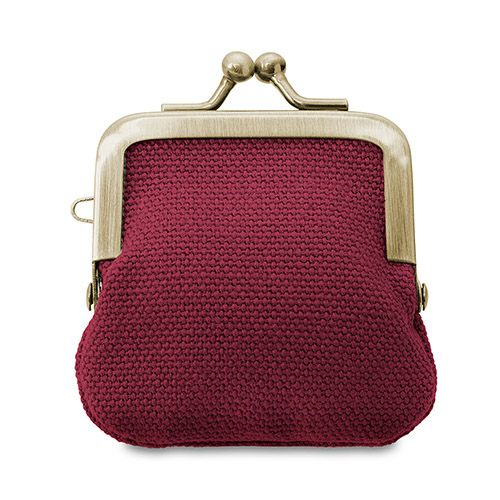 寸ぱちがま口財布【帆布・無地】