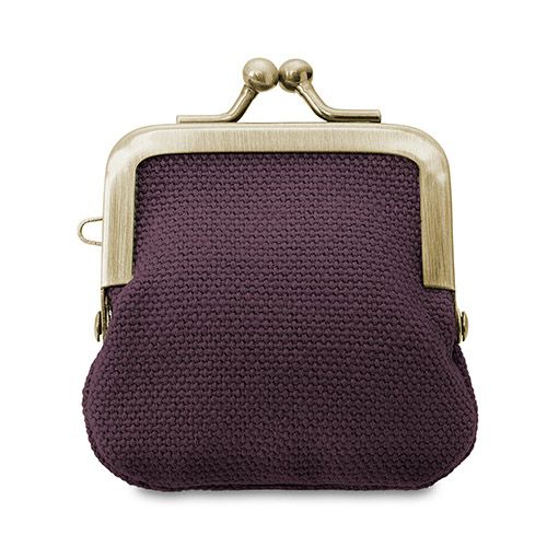 寸ぱちがま口財布【帆布・無地】