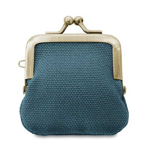 寸ぱちがま口財布【帆布・無地】