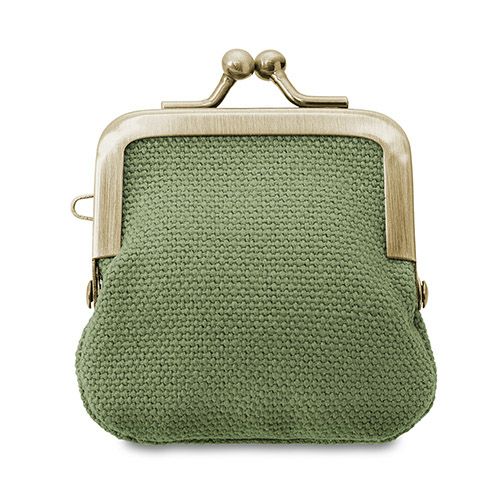 寸ぱちがま口財布【帆布・無地】