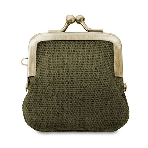 寸ぱちがま口財布【帆布・無地】