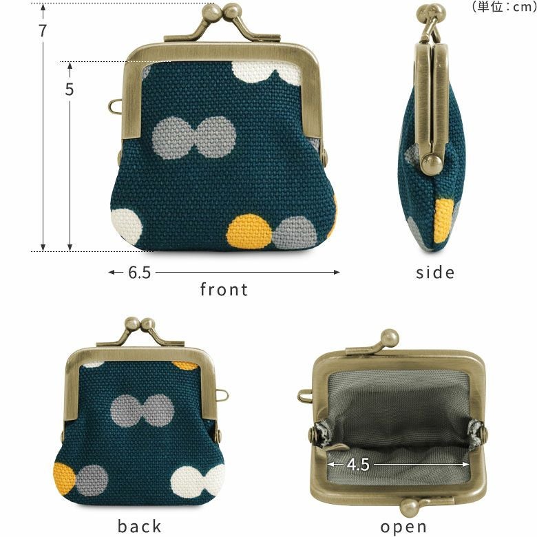 在庫商品】寸ぱちがま口財布【帆布・にこだま】 [M便 1/10] | がま口の