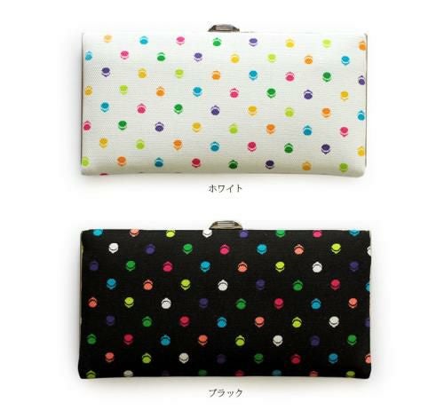 天溝がま口長財布【帆布・がまドット柄】カラーバリエーション