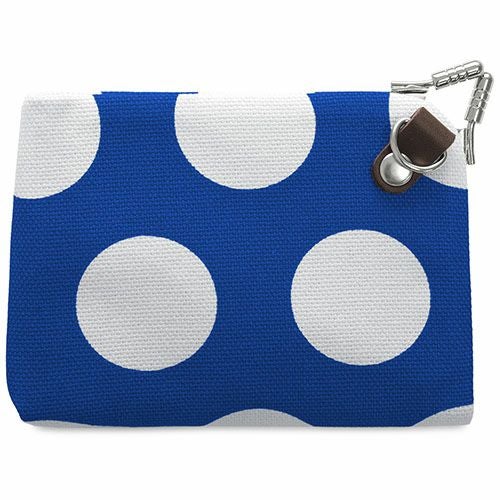 天溝がま口ウォレット【帆布・唐草/水玉】