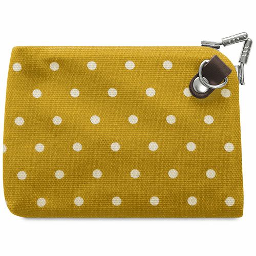 天溝がま口ウォレット【帆布・唐草/水玉】