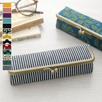 【受注生産品】がま口メガネBOX【帆布・綿布（アソート）】※ゆうパケット不可