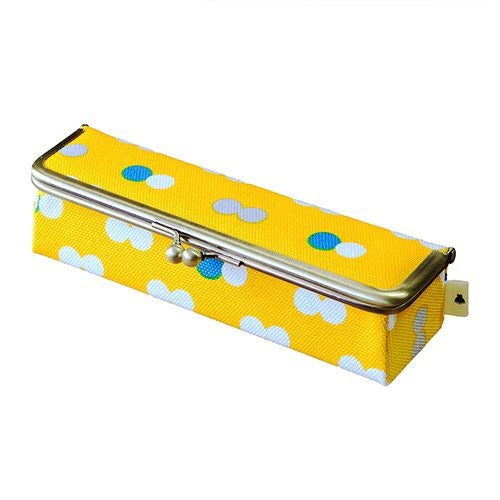 がま口メガネBOX【帆布・にこだま柄】