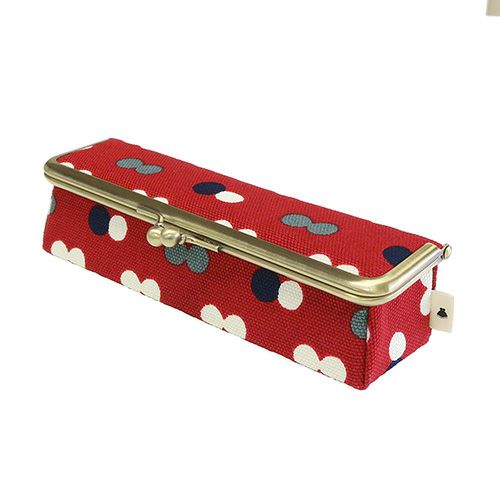 がま口メガネBOX【帆布・にこだま柄】