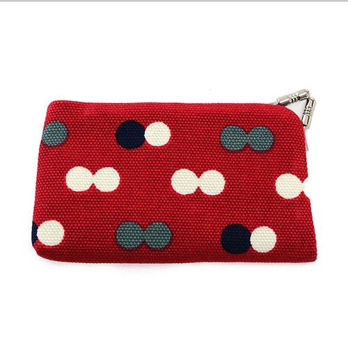 がま口キーケース【帆布・にこだま柄】