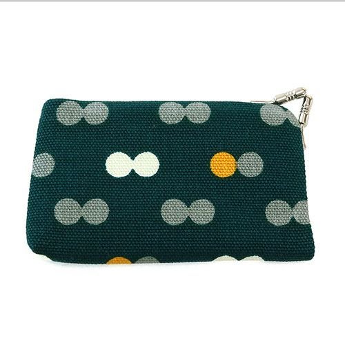 がま口キーケース【帆布・にこだま柄】