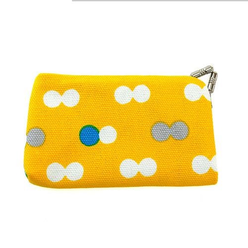 がま口キーケース【帆布・にこだま柄】