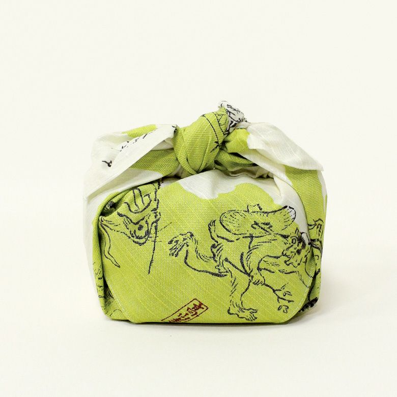 在庫商品】チーフ【鳥獣人物戯画】 風呂敷 48cm [M便 1/4] | がま口の