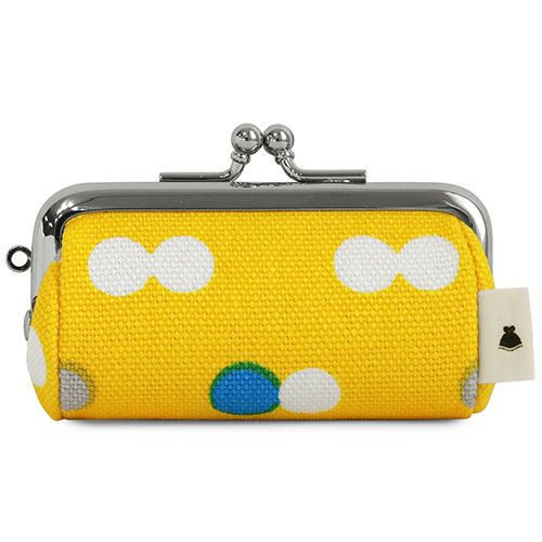 TAWARA型がま口コインケース【帆布・にこだま柄】