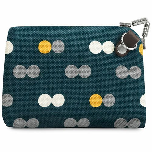 天溝がま口ウォレット【帆布・にこだま柄】