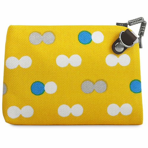 天溝がま口ウォレット【帆布・にこだま柄】