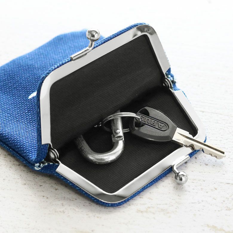 がまポチ袋【侍】鍵を入れたイメージ