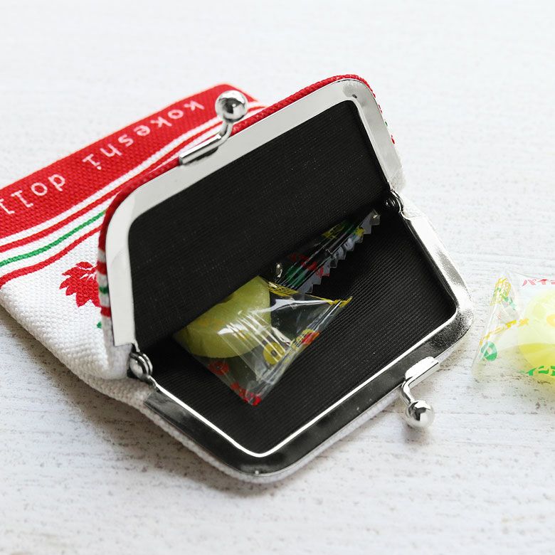 がまポチ袋【こけし】飴を入れたイメージ