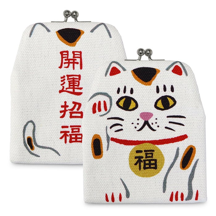 がまポチ袋【帆布 定番柄】 招き猫