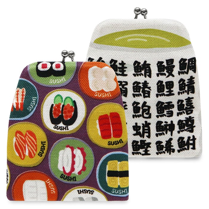 がまポチ袋【帆布 定番柄】 回転すし