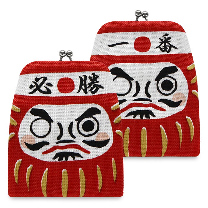 がまポチ袋【帆布 定番柄】 必勝だるま