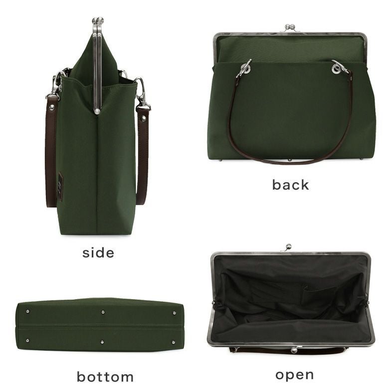 受注生産品】がま口キャリートートバッグ（大）【コーデュラ(R