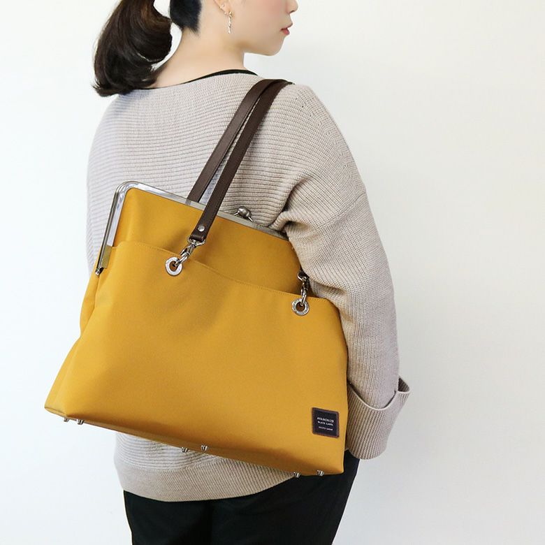 受注生産品】がま口キャリートートバッグ（大）【コーデュラ(R