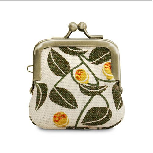 寸ぱちがま口財布【帆布・がまの実】