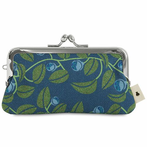 鏡付きがま口リップケース【帆布・がまの実】 