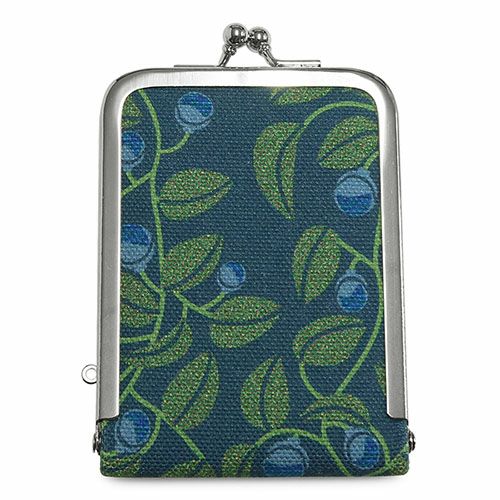 がま口立て鏡（小）【帆布・がまの実】