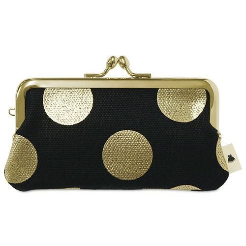 鏡付きがま口リップケース【HAKUドット】