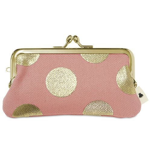 鏡付きがま口リップケース【HAKUドット】