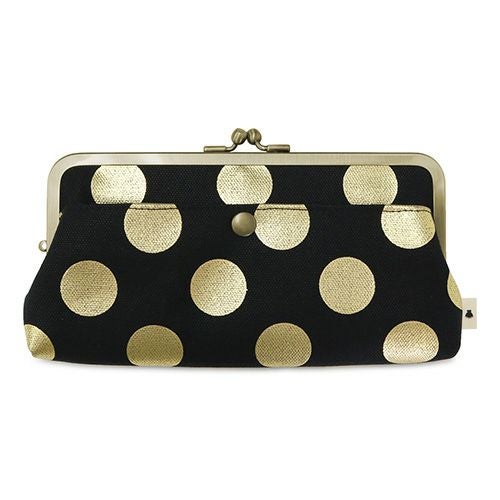 角丸親子がま口長財布【HAKUドット】