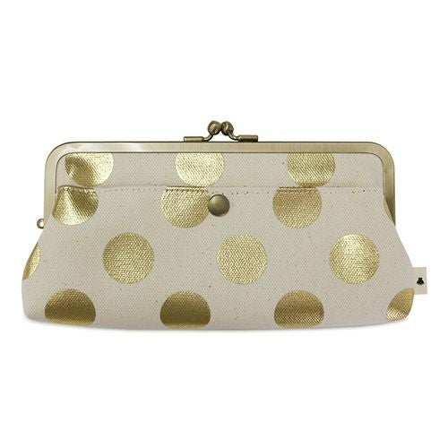 角丸親子がま口長財布【HAKUドット】