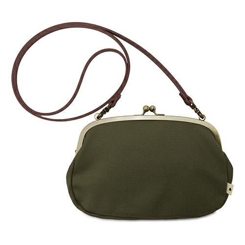 がま口スマホショルダーバッグ【帆布・無地】