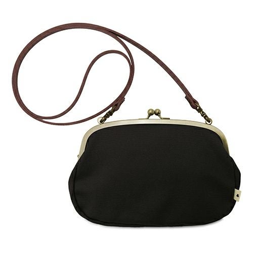 がま口スマホショルダーバッグ【帆布・無地】