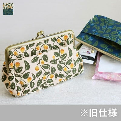 がま口トラベルポーチ【帆布・がまの実】メインイメージ