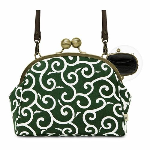 大玉がま口ポシェット【帆布・綿布（アソート）】