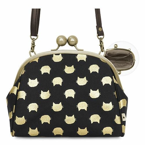 大玉がま口ポシェット【帆布・綿布（アソート）】