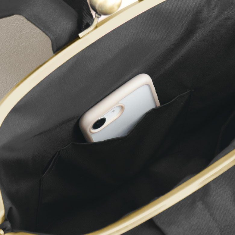 【在庫商品】大玉がま口リュック【コーデュラ（R）】