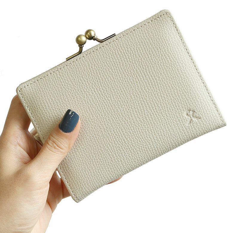 在庫商品】BOX型小銭入れ付きがま口MINI財布【X＿LEATHER WALLET(N