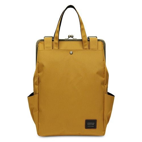 在庫商品】ポケット付きがま口トートリュック【コーデュラ（R