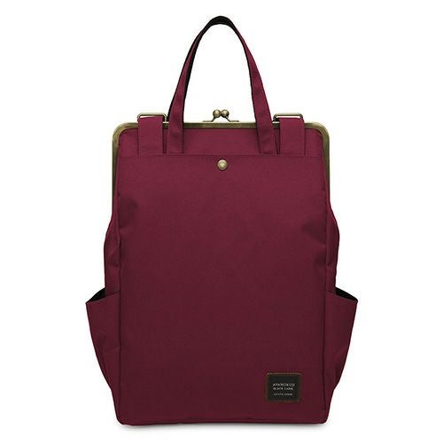 在庫商品】ポケット付きがま口トートリュック【コーデュラ（R
