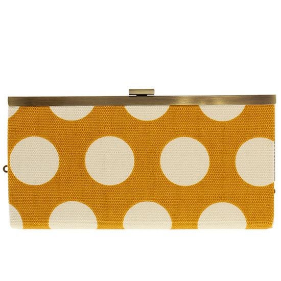 起こしがま口長財布【帆布・無地・水玉・唐草】