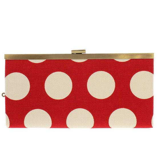 起こしがま口長財布【帆布・無地・水玉・唐草】