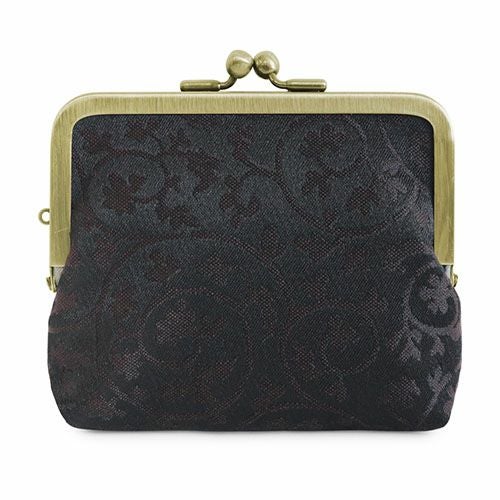 平親子がま口財布【蛸唐草金襴】