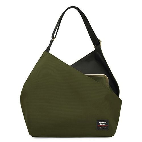 在庫商品】がま口スクエアワンショルダーバッグ【Sarei コーデュラ（R